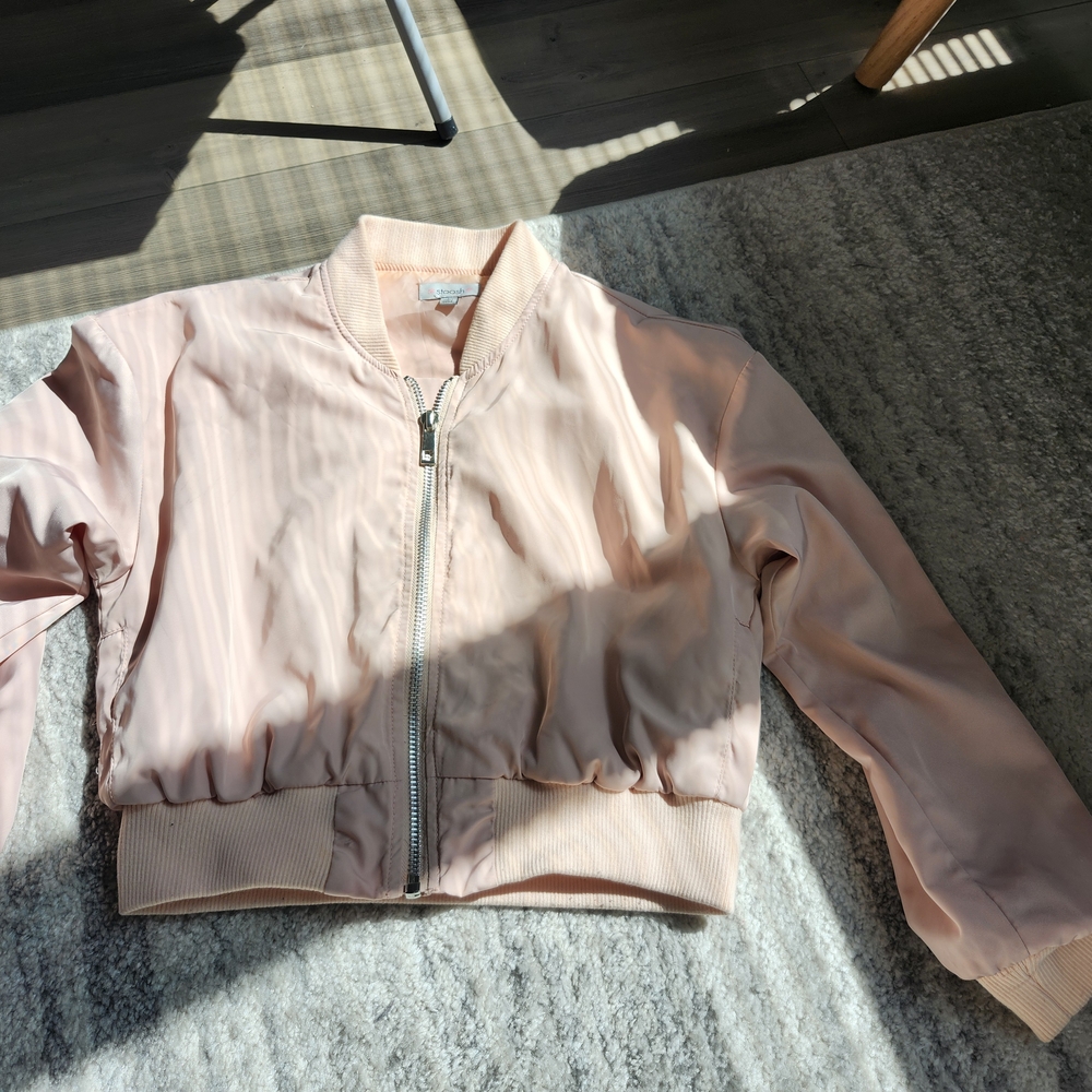 Women's Pink Bomber Jacket Stoosh Size Large